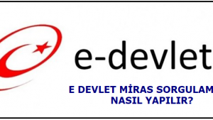 E Devlet Miras Sorgulama