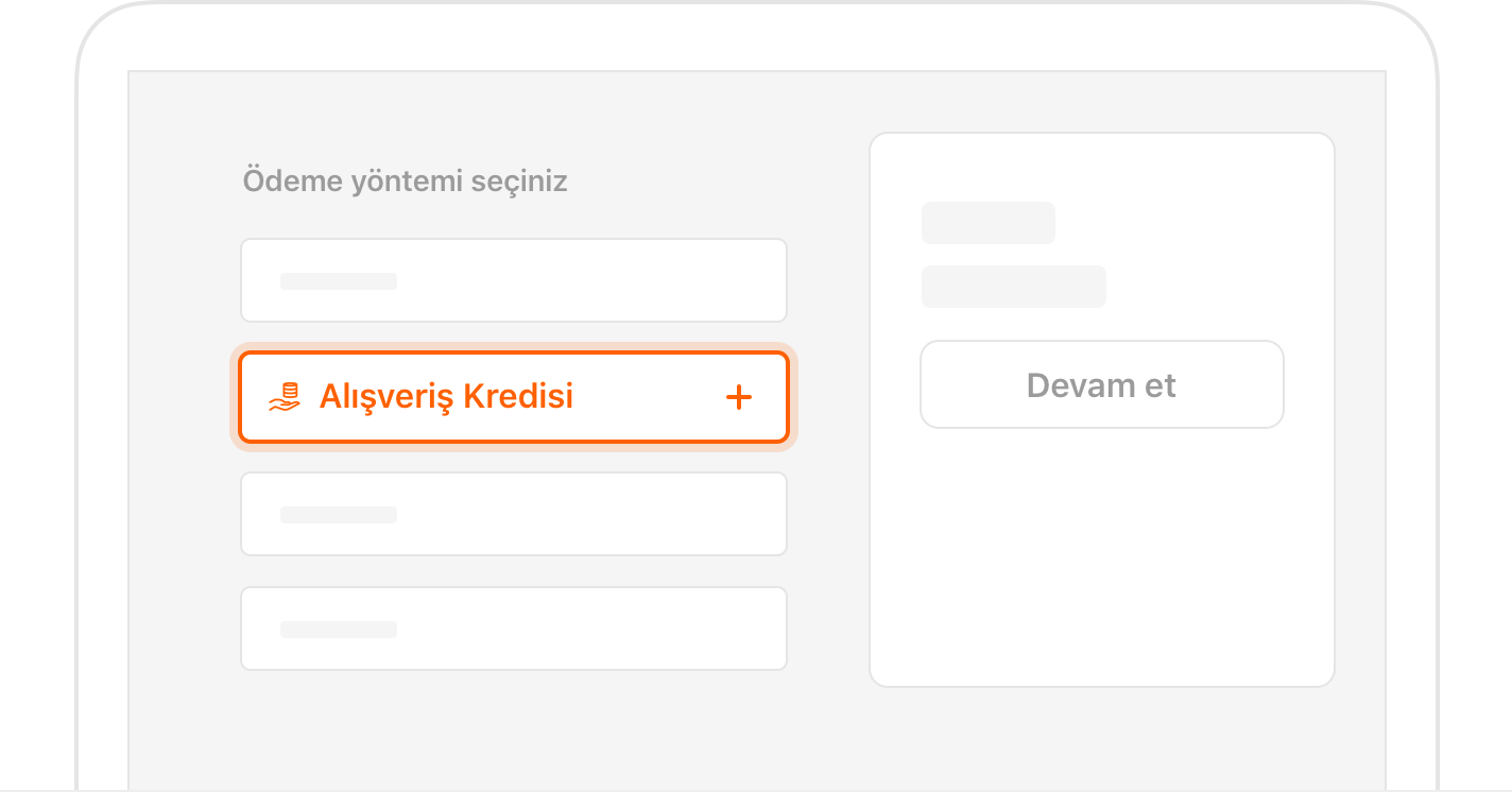 Alışveriş Kredisi