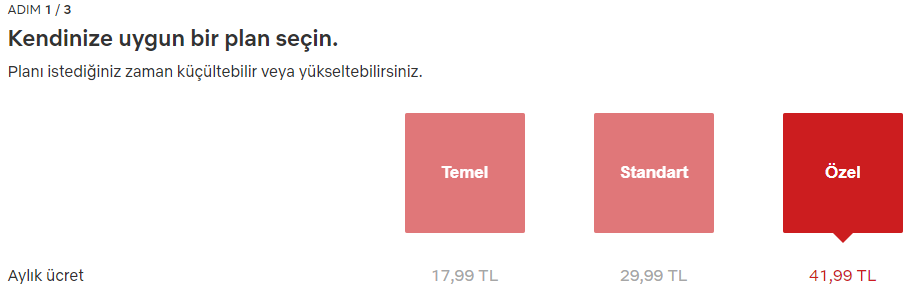 Netflix Üyelik Ücretleri